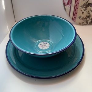 Enamel cookware- enamel steel plate and bowl set